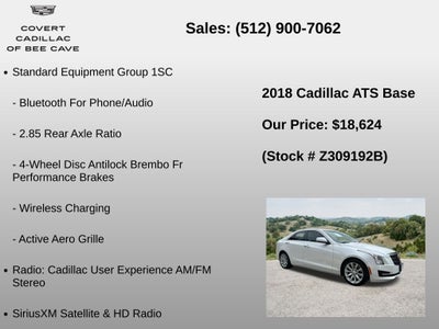 2018 Cadillac ATS 2.0L Turbo