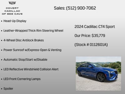 2024 Cadillac CT4 Sport