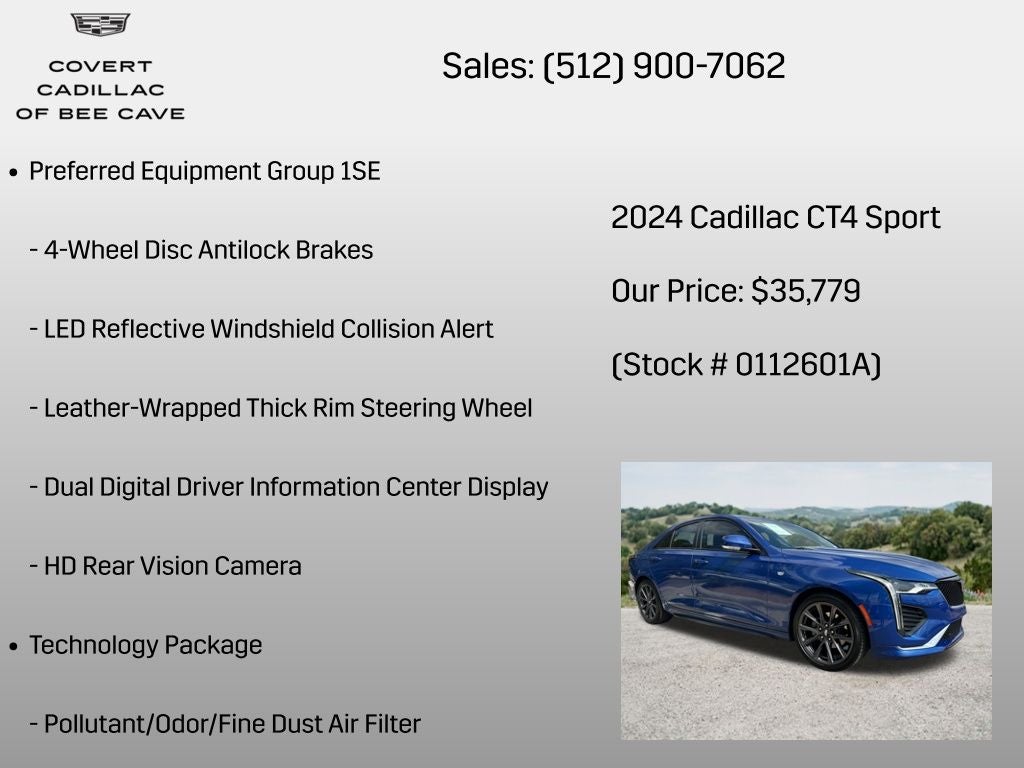 2024 Cadillac CT4 Sport