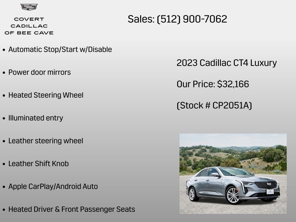 2023 Cadillac CT4 Luxury
