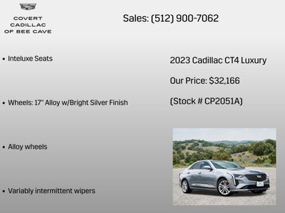 2023 Cadillac CT4 Luxury