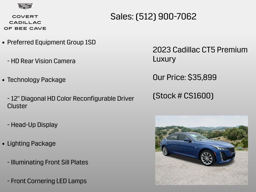 2023 Cadillac CT5 Premium Luxury