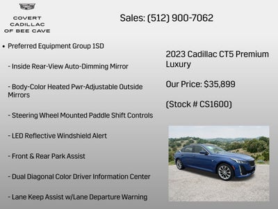 2023 Cadillac CT5 Premium Luxury