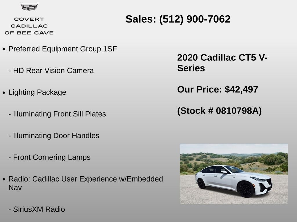 2020 Cadillac CT5 V-Series
