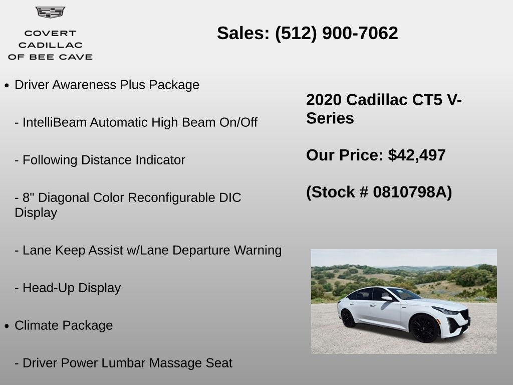 2020 Cadillac CT5 V-Series