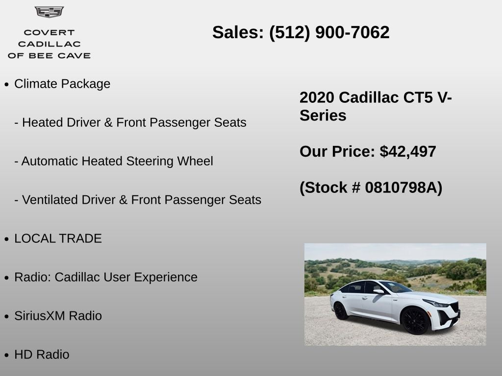 2020 Cadillac CT5 V-Series