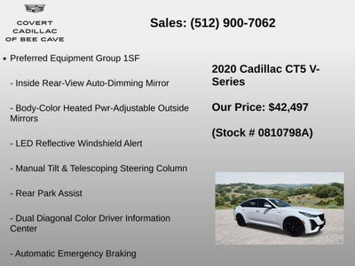 2020 Cadillac CT5 V-Series