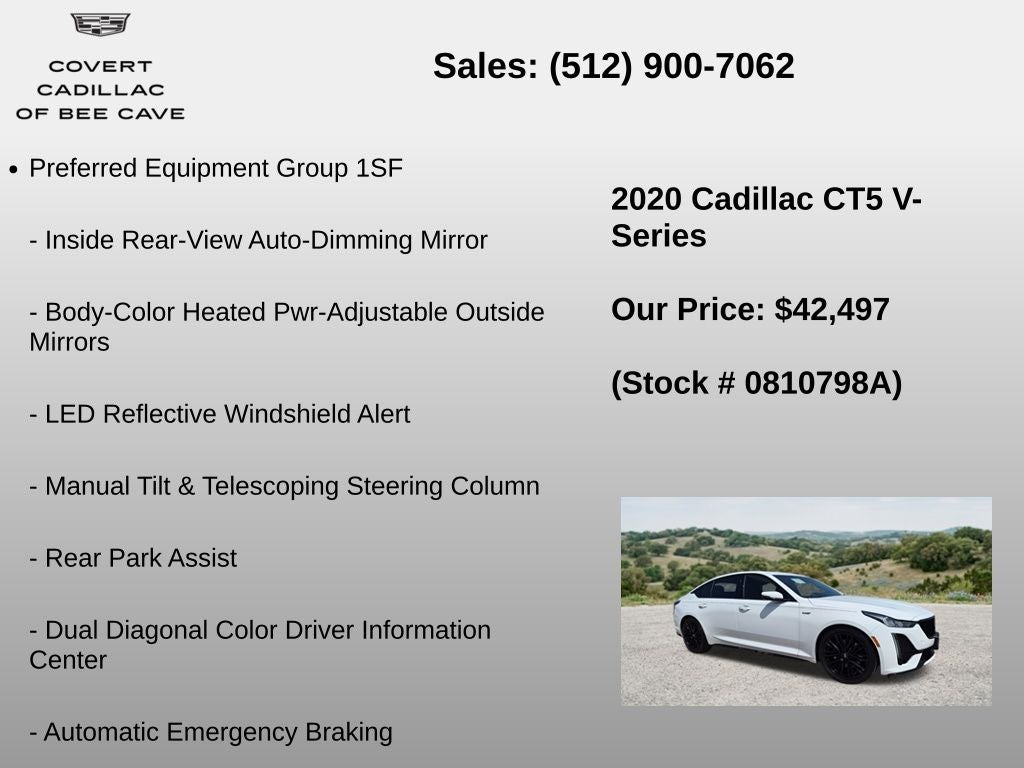 2020 Cadillac CT5 V-Series