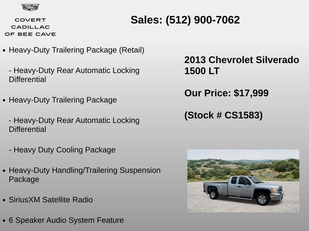 2013 Chevrolet Silverado 1500 LT