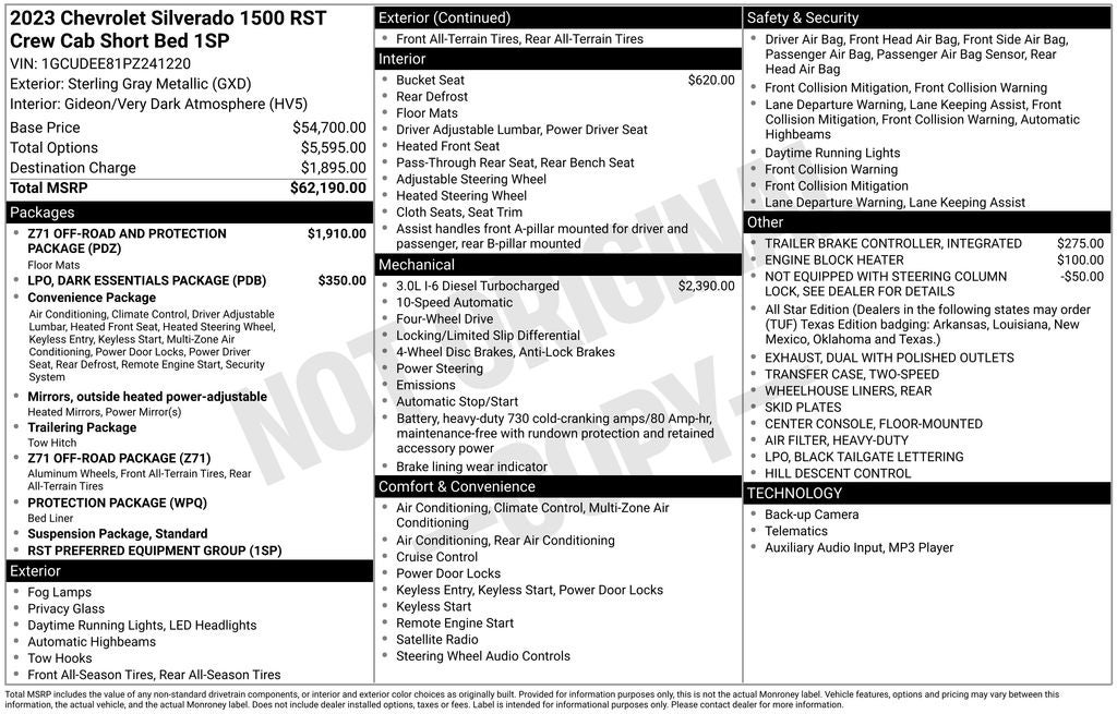 2023 Chevrolet Silverado 1500 RST