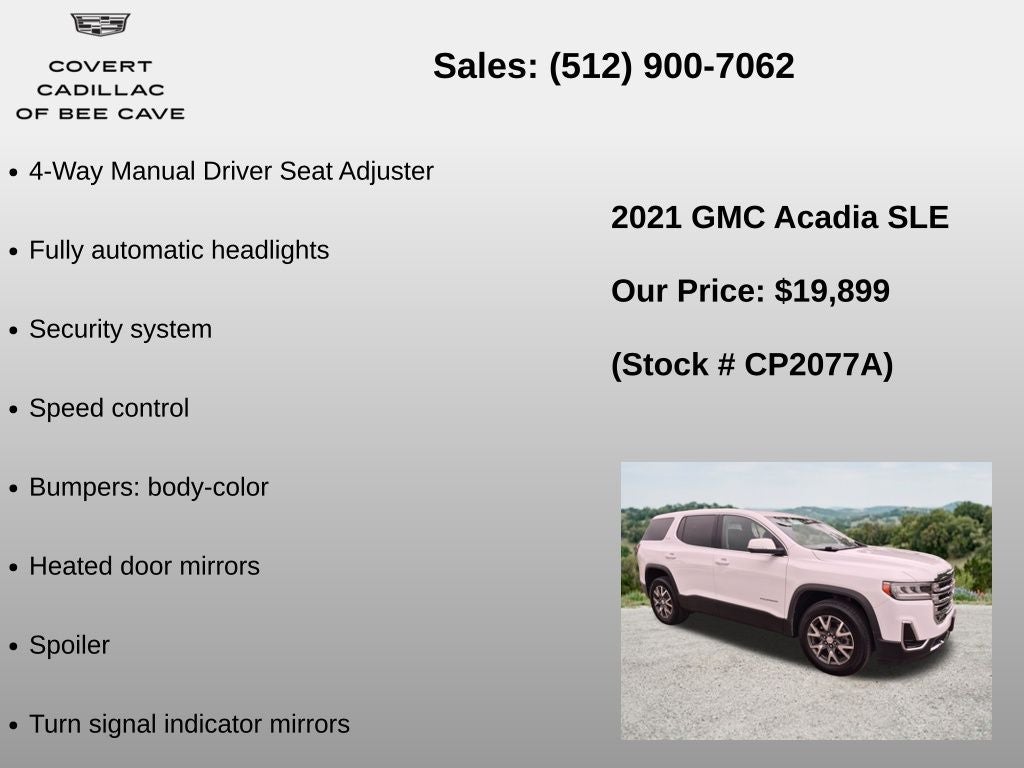 2021 GMC Acadia SLE