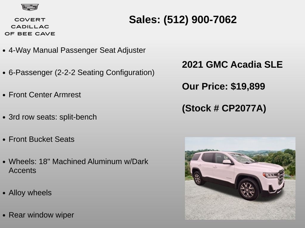 2021 GMC Acadia SLE