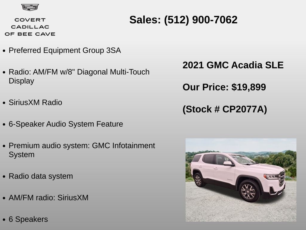 2021 GMC Acadia SLE
