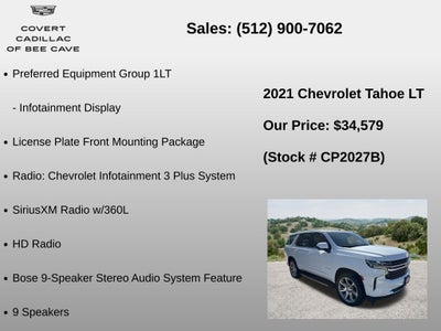 2021 Chevrolet Tahoe LT