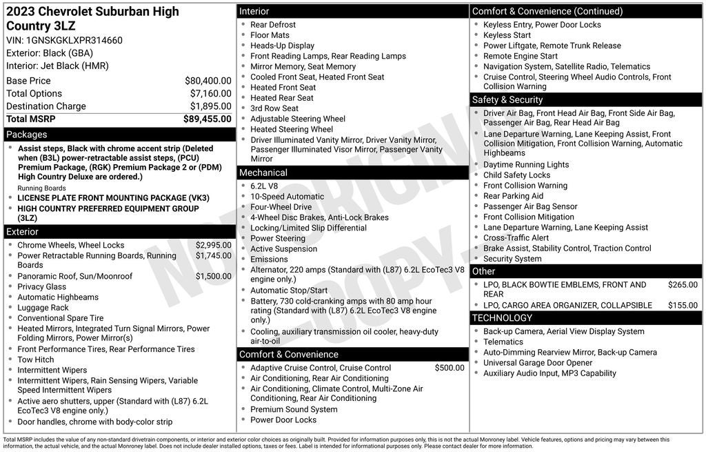2023 Chevrolet Suburban High Country