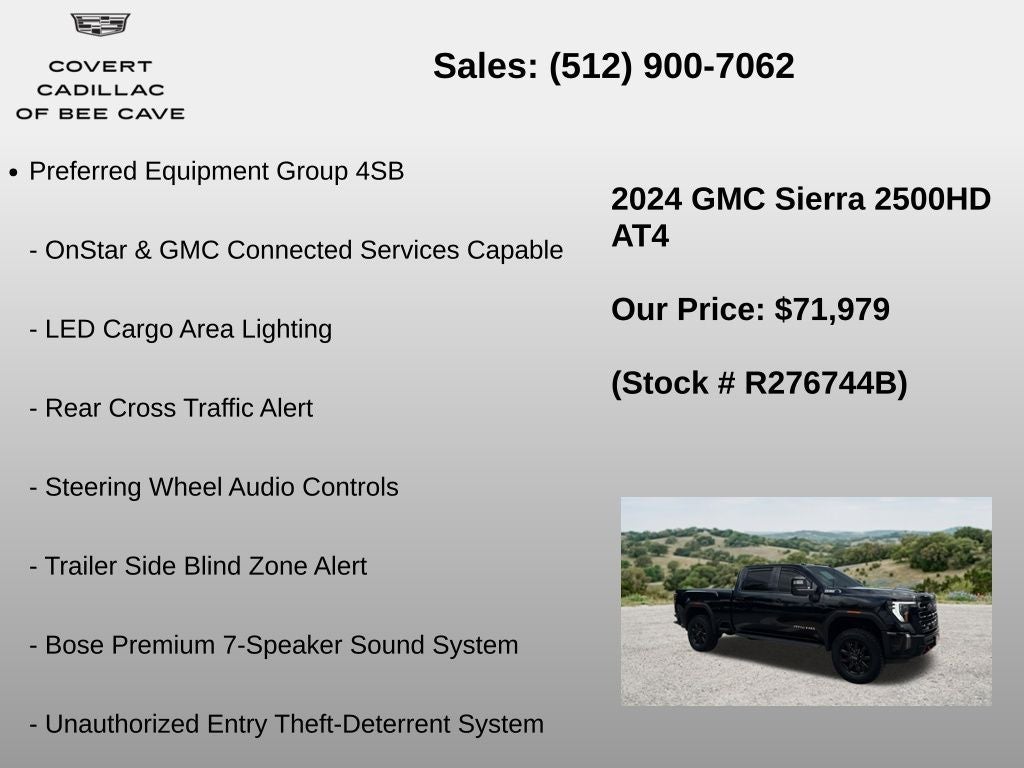 2024 GMC Sierra 2500HD AT4
