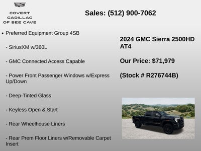 2024 GMC Sierra 2500HD AT4