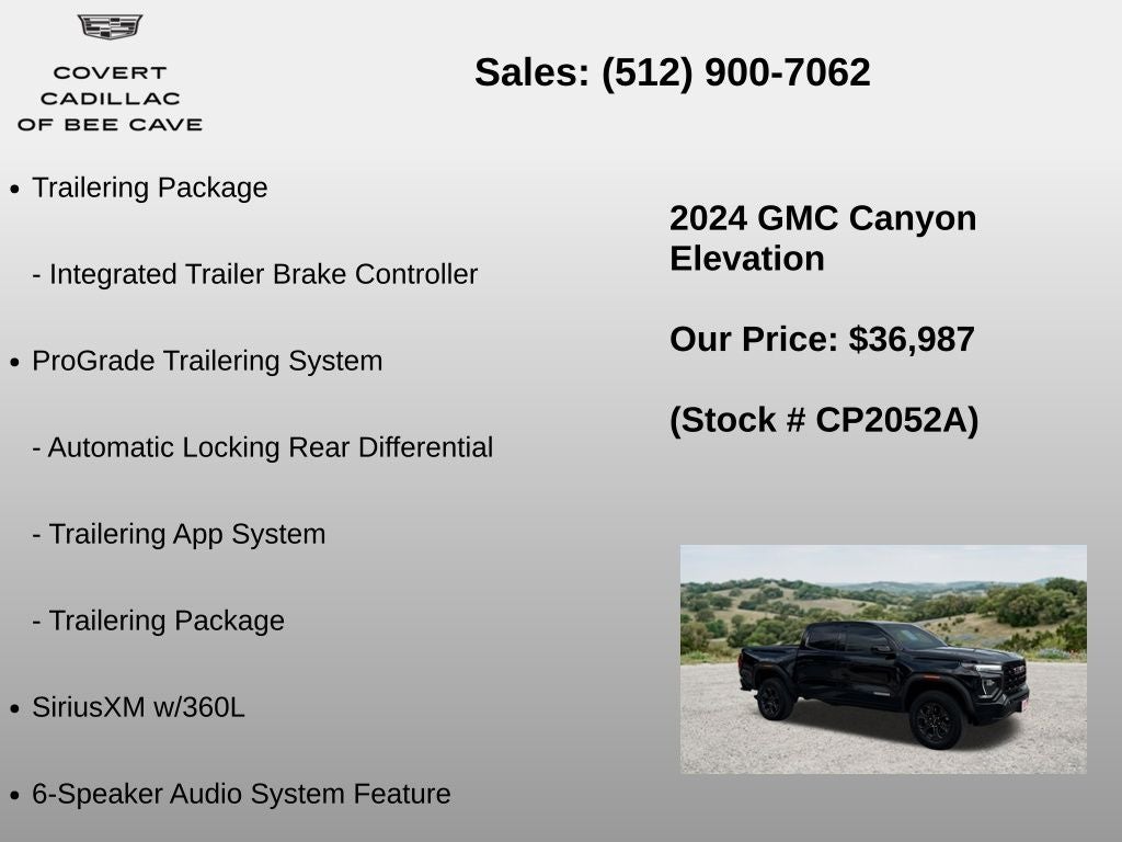 2024 GMC Canyon Elevation
