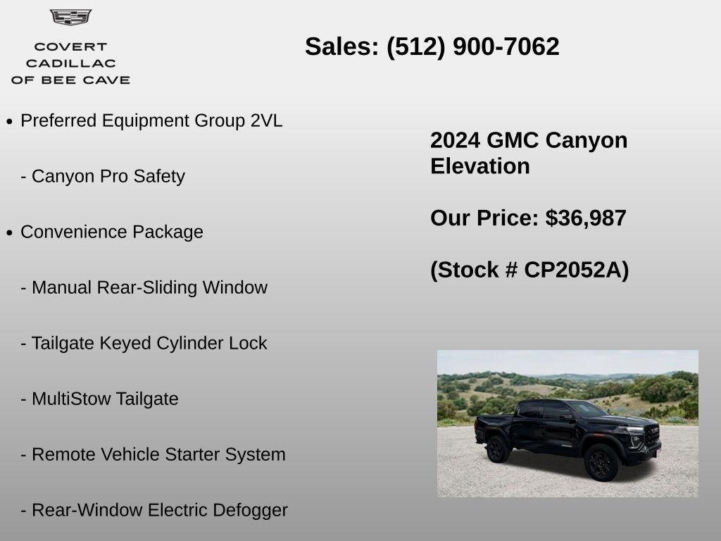 2024 GMC Canyon Elevation