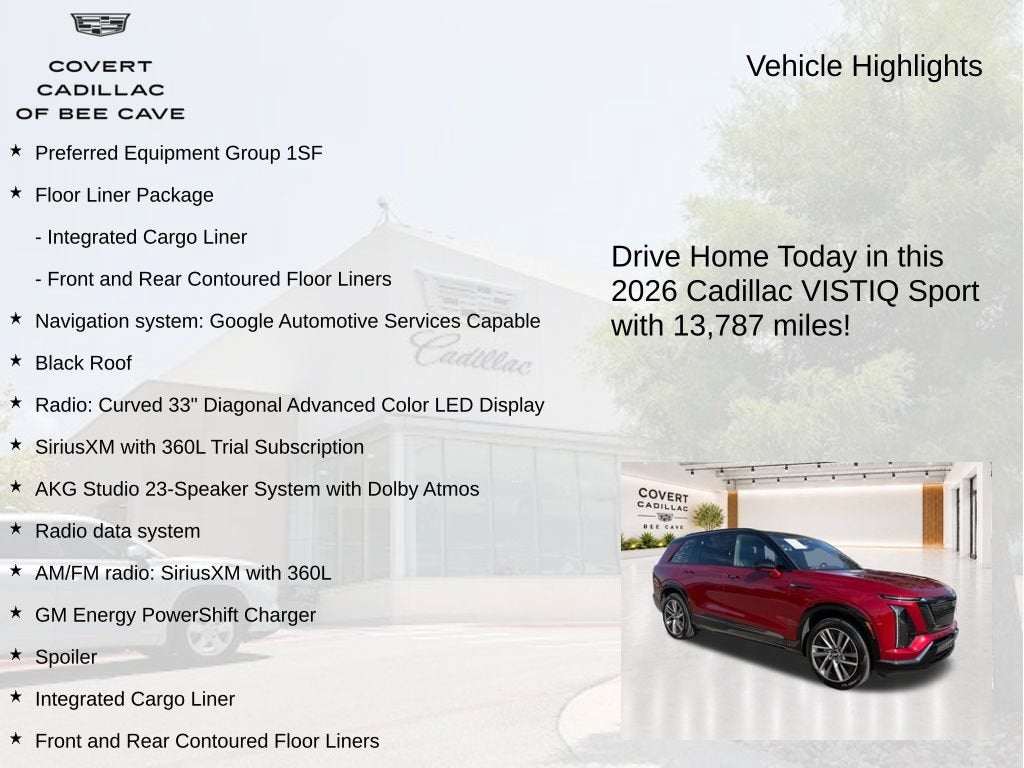 2026 Cadillac VISTIQ Sport
