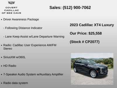 2023 Cadillac XT4 Luxury