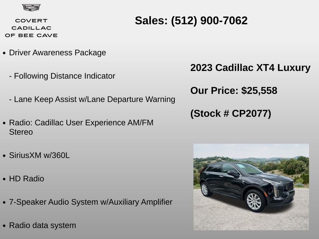 2023 Cadillac XT4 Luxury