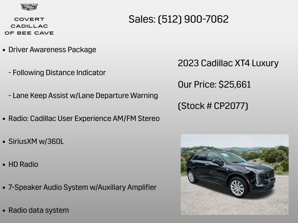2023 Cadillac XT4 Luxury