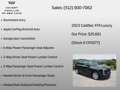 2023 Cadillac XT4 Luxury