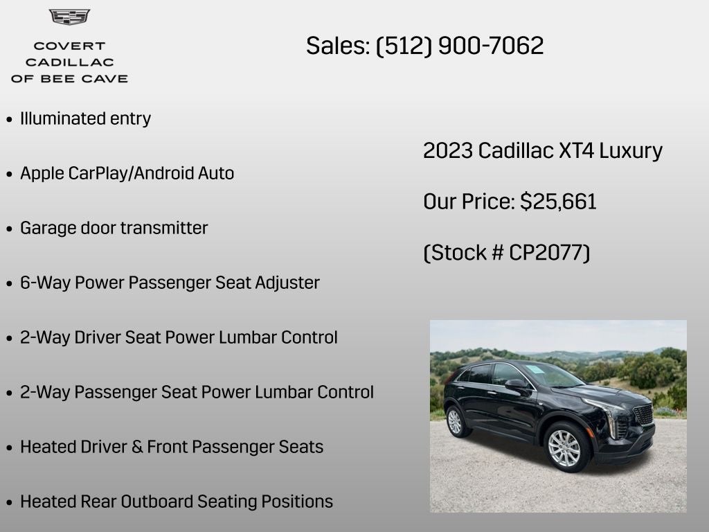 2023 Cadillac XT4 Luxury