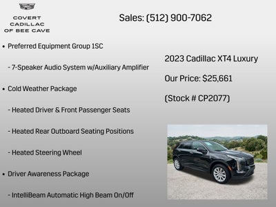 2023 Cadillac XT4 Luxury