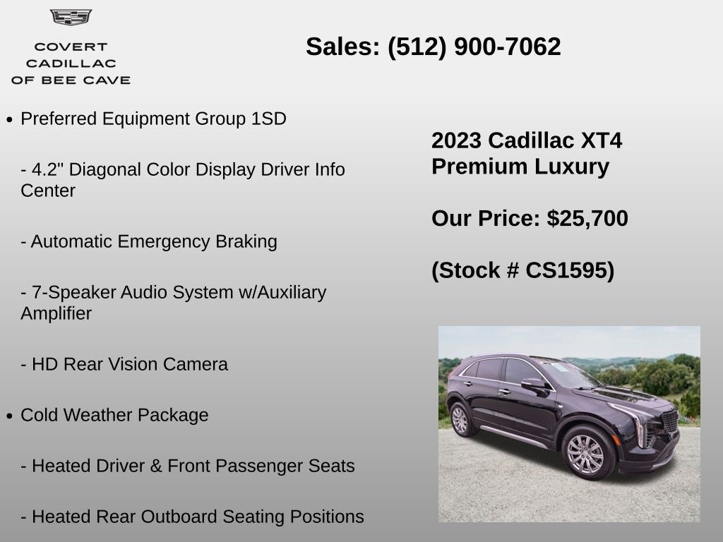 2023 Cadillac XT4 Premium Luxury