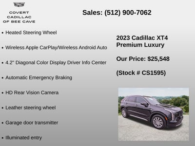 2023 Cadillac XT4 Premium Luxury