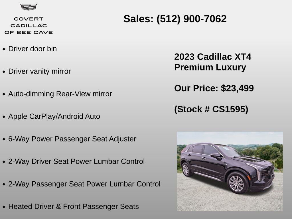 2023 Cadillac XT4 Premium Luxury