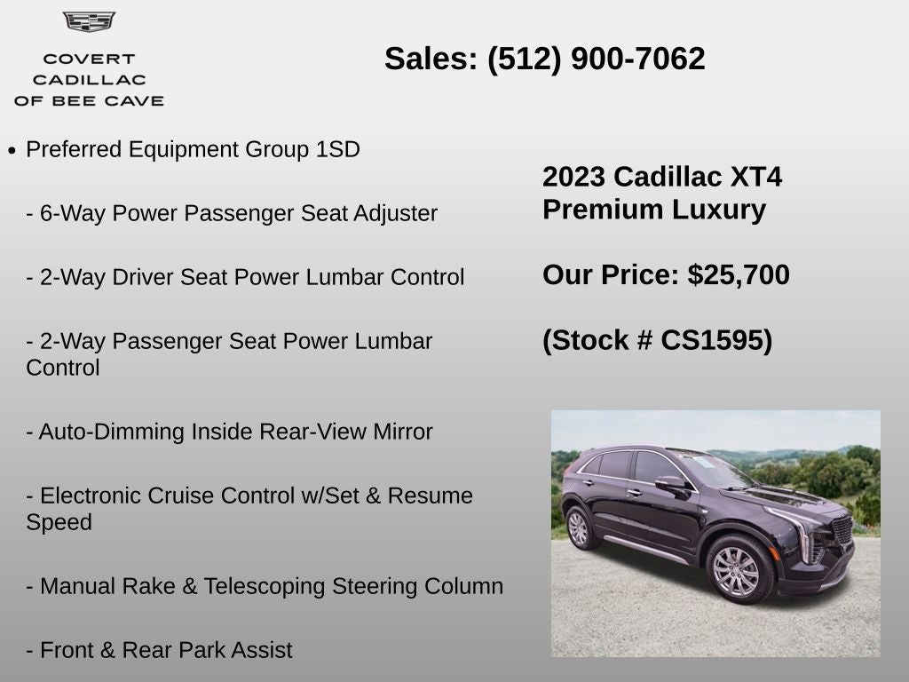 2023 Cadillac XT4 Premium Luxury