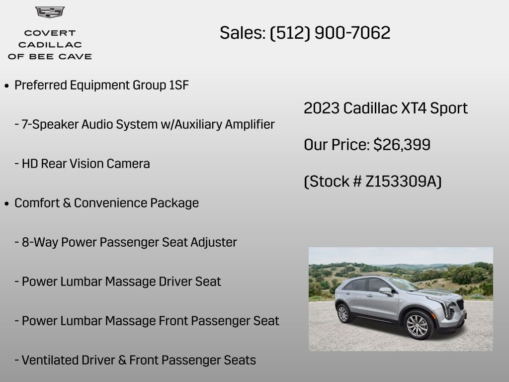 2023 Cadillac XT4 Sport