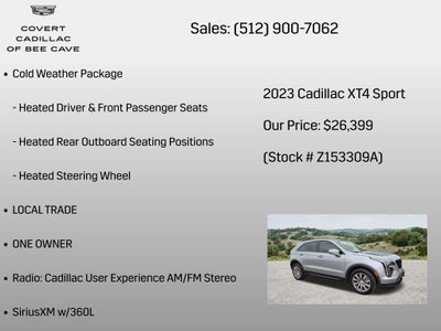 2023 Cadillac XT4 Sport