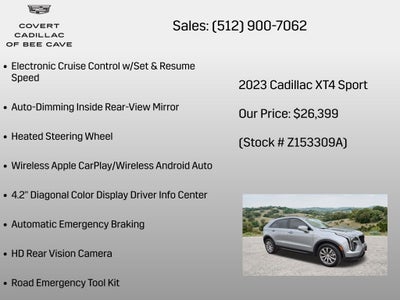 2023 Cadillac XT4 Sport