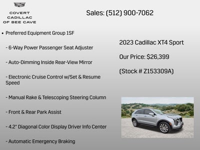 2023 Cadillac XT4 Sport