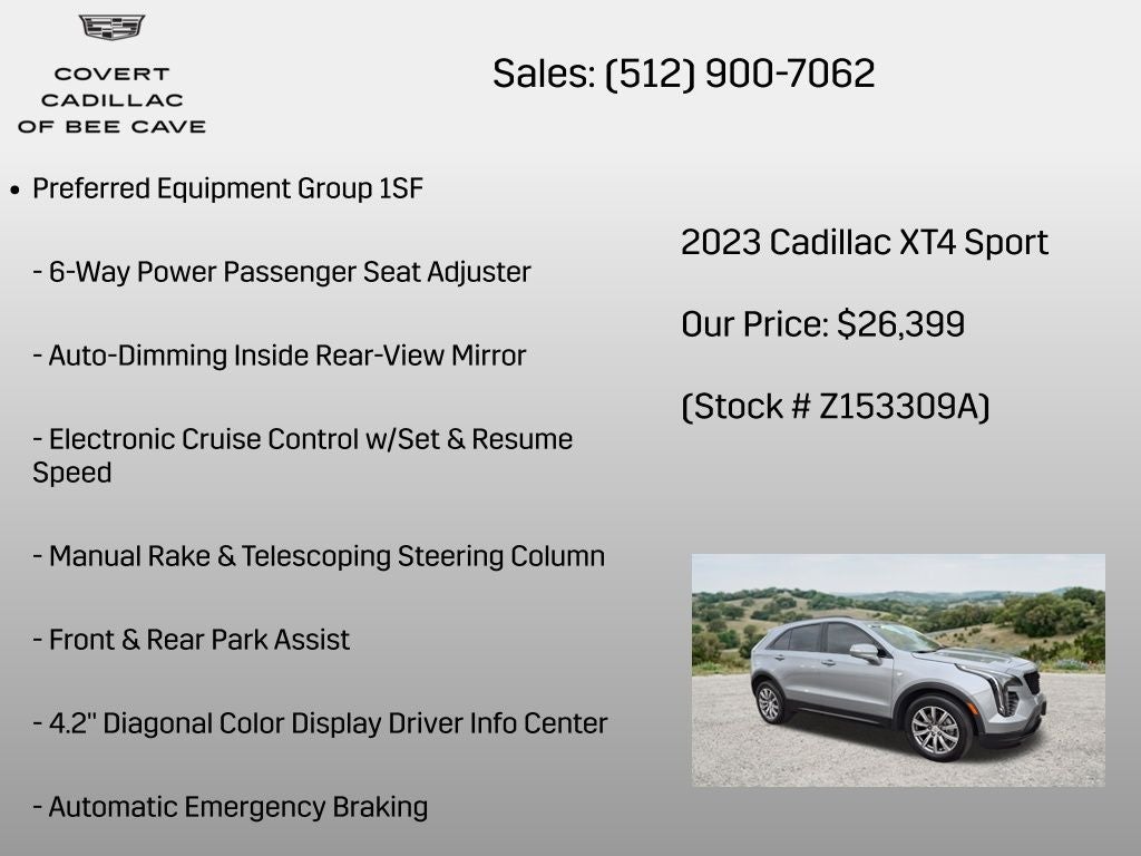 2023 Cadillac XT4 Sport