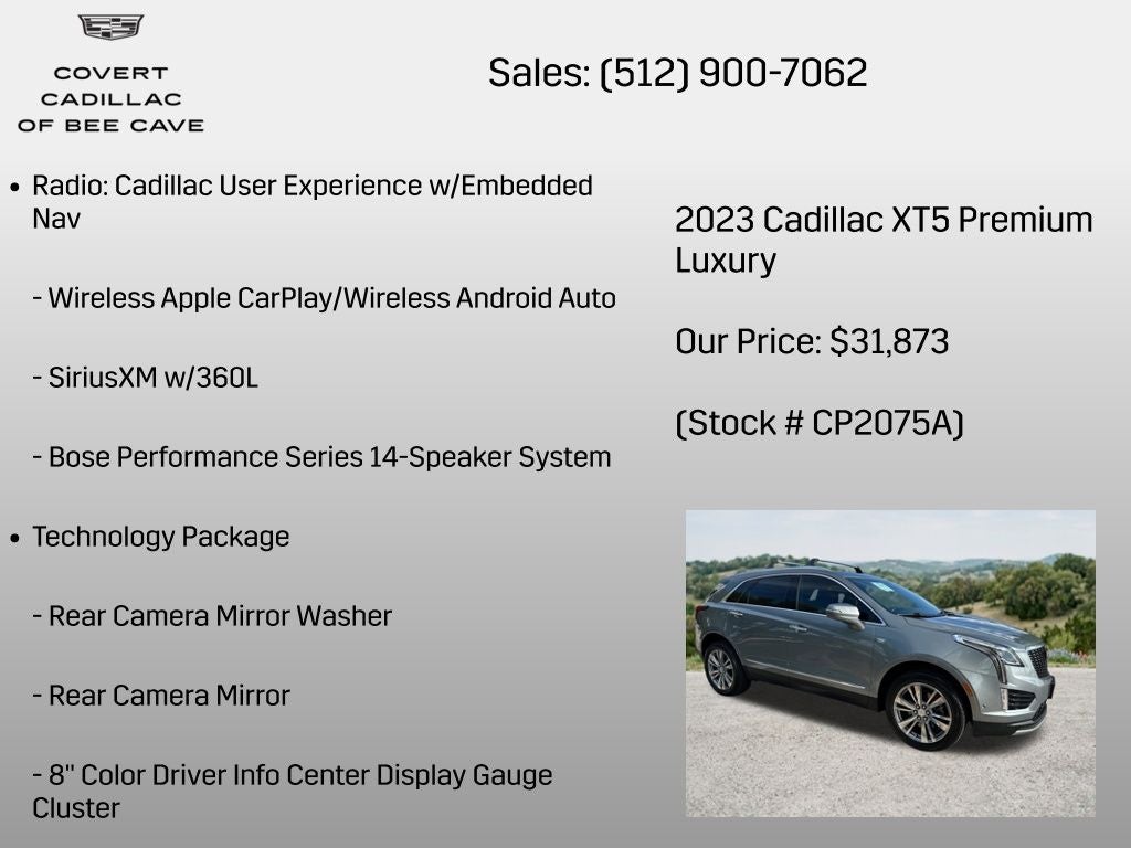 2023 Cadillac XT5 Premium Luxury