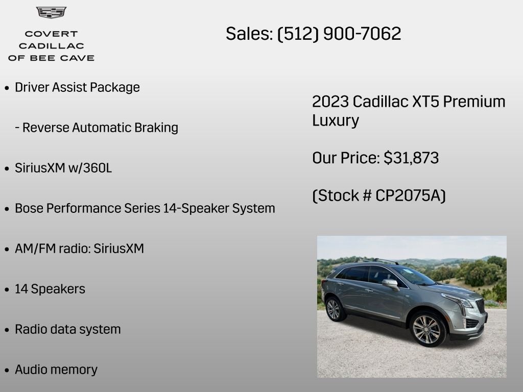 2023 Cadillac XT5 Premium Luxury