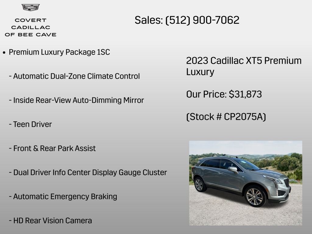 2023 Cadillac XT5 Premium Luxury