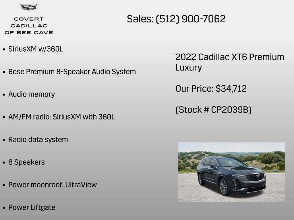 2022 Cadillac XT6 Premium Luxury