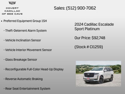 2024 Cadillac Escalade Sport Platinum