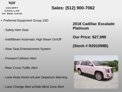 2018 Cadillac Escalade Platinum Edition