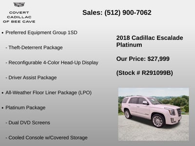 2018 Cadillac Escalade Platinum Edition