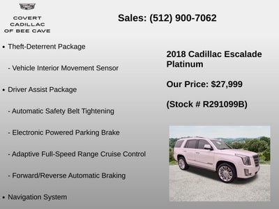 2018 Cadillac Escalade Platinum Edition