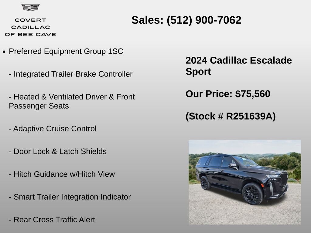 2024 Cadillac Escalade Sport
