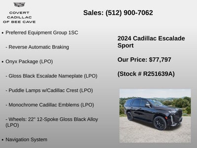 2024 Cadillac Escalade Sport