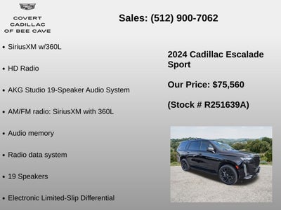 2024 Cadillac Escalade Sport